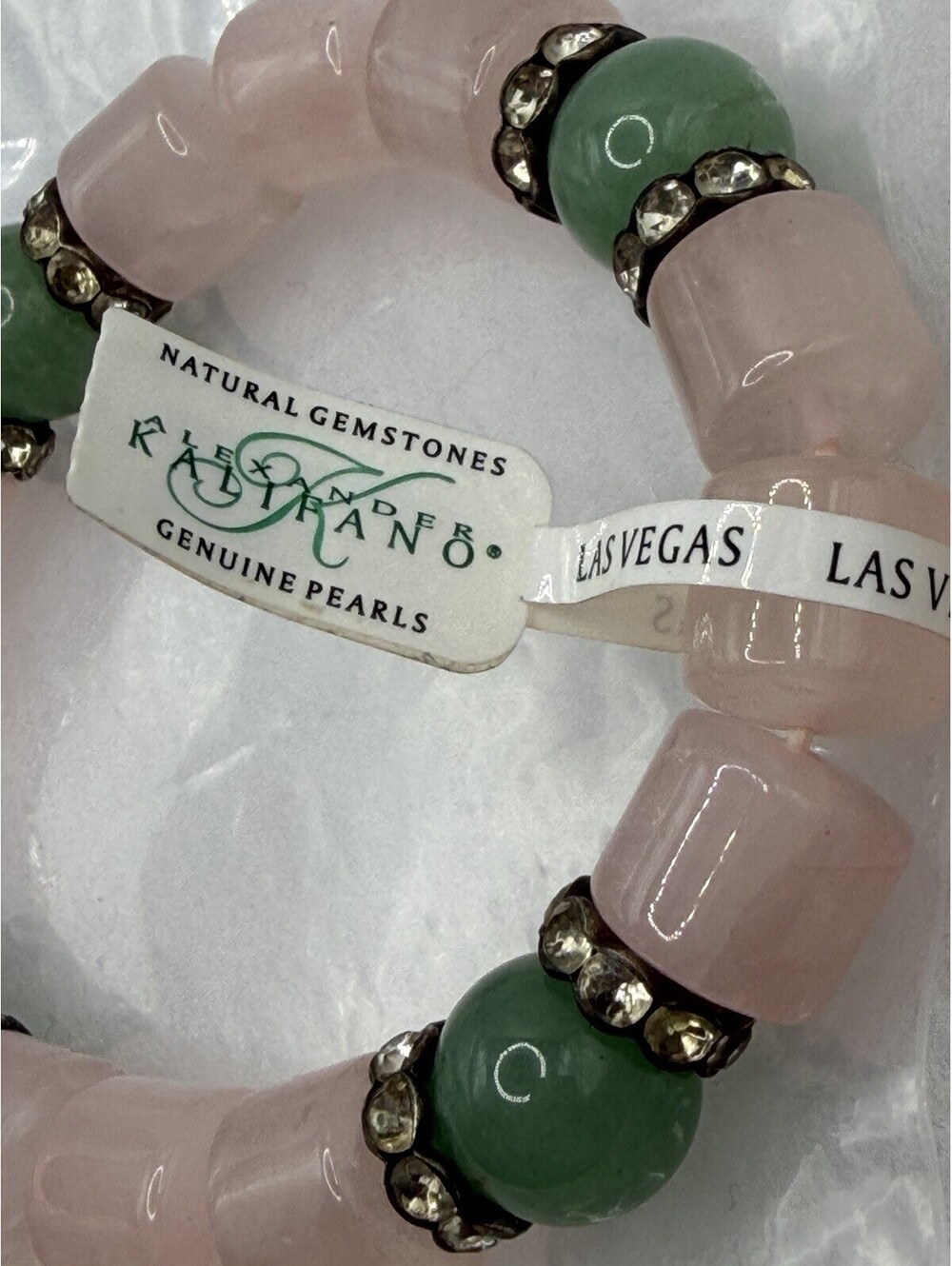 alexander kalifano Las Vegas gemstone Bracelet NWT Stretchy